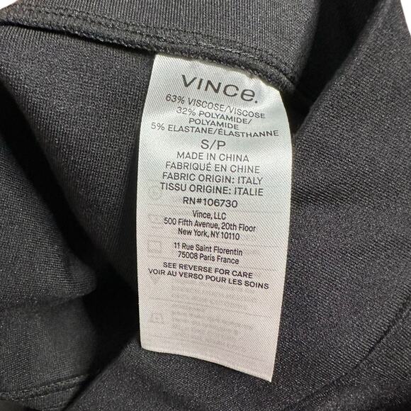 VINCE Women's Black Leggings Pants Size Small NWT Cropped Ponte Knit - Picture 7 of 10